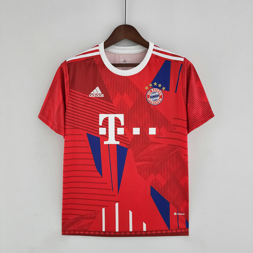 10th consecutive championship version maglia bayern münchen rosso 2022-2023 uomo