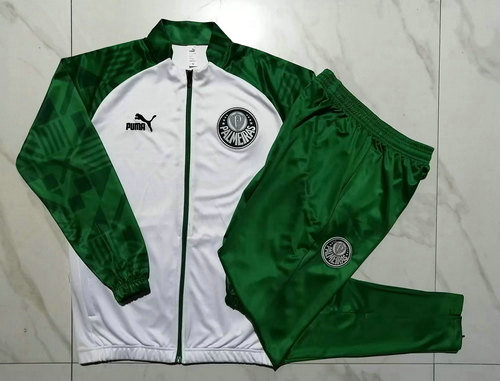 bianco giacca sportiva con zip palmeiras 2023-2024 uomo