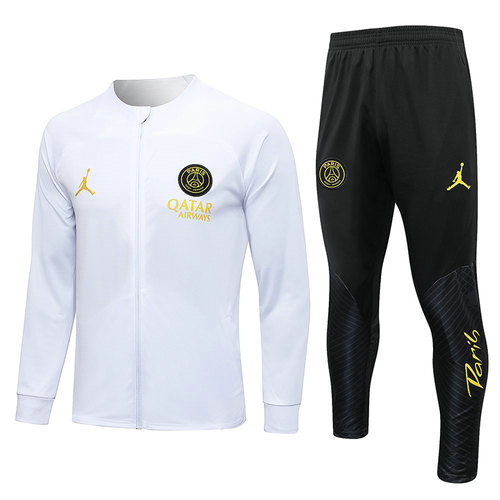 bianco giacca sportiva con zip paris saint germain 2023-2024 uomo