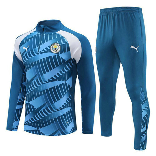 blu tuta da calcio manchester city z26 2023-2024 uomo