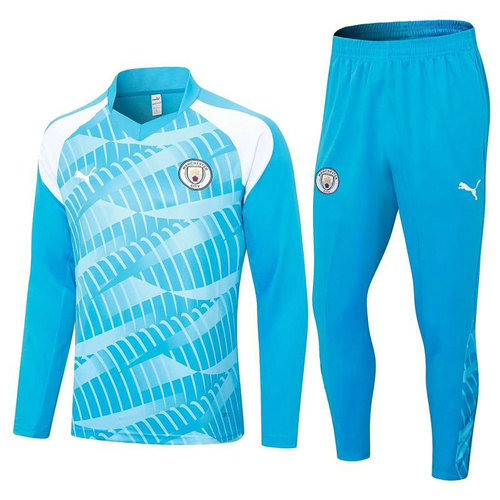 blu tuta da calcio manchester city z27 2023-2024 uomo