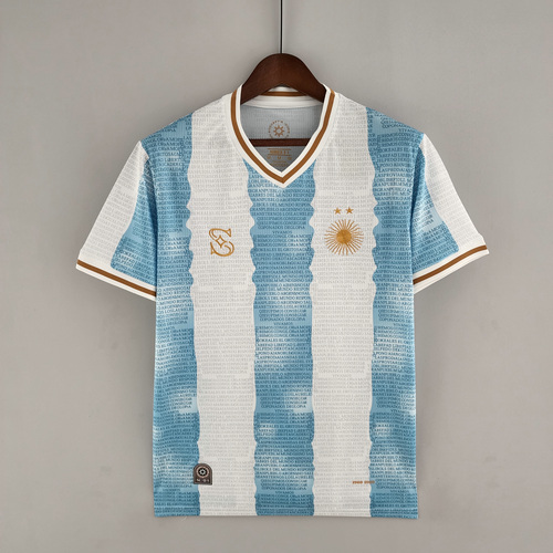 commemorative edition maglia argentina bianco blu 2022-2023 uomo