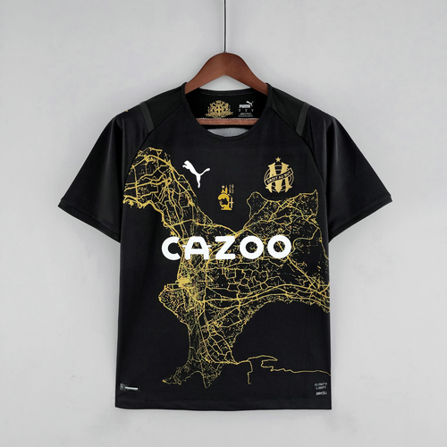 commemorative maglia olympique marsiglia nero 2022-2023 uomo