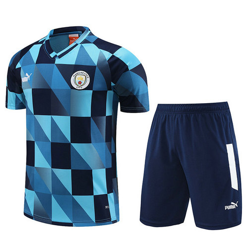 completo formaziones calcio manchester city a poco prezzo 2023 blu nero uomo