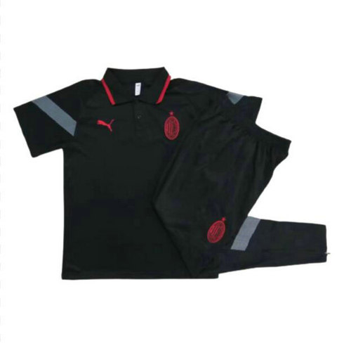 completo formaziones polo ac milan nero 2023-2024 nero uomo