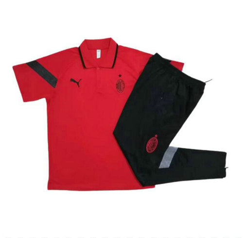 completo formaziones polo ac milan rosso 2023-2024 rosso uomo