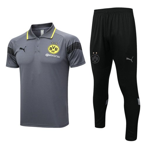 completo formaziones polo borussia dortmund grigio 2023-2024 grigio uomo