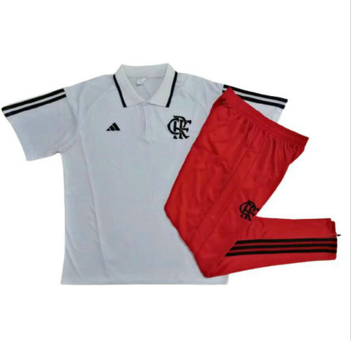 completo formaziones polo flamengo bianco 2023-2024 bianco uomo