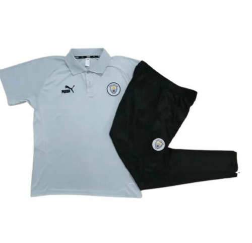 completo formaziones polo manchester city grigio chiaro 2023-2024 grigio chiaro uomo