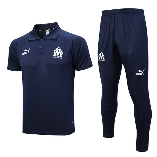 completo formaziones polo olympique marsiglia blu saphir 2023-2024 blu saphir uomo