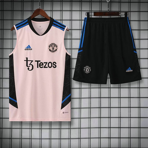 completo vests calcio manchester united a poco prezzo 2023 rosa uomo