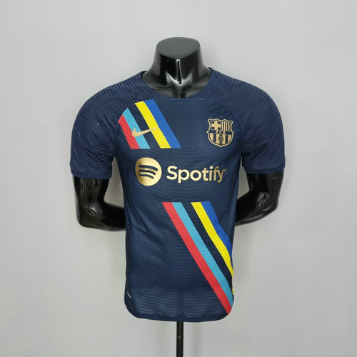 cyan maglia barcellona 2022-2023 player version uomo