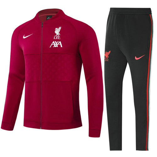 giacca con cappuccio liverpool 2022-2023 rosso bambino