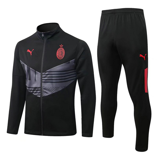 giacca sportiva con zip ac milan nero 2022-2023 uomo