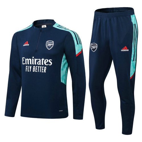 giacca sportiva con zip arsenal 2022-2023 blu reale uomo