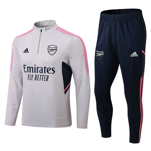 giacca sportiva con zip arsenal 2022-2023 grigio uomo