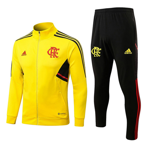 giacca sportiva con zip flamengo giallo 2022-2023 uomo