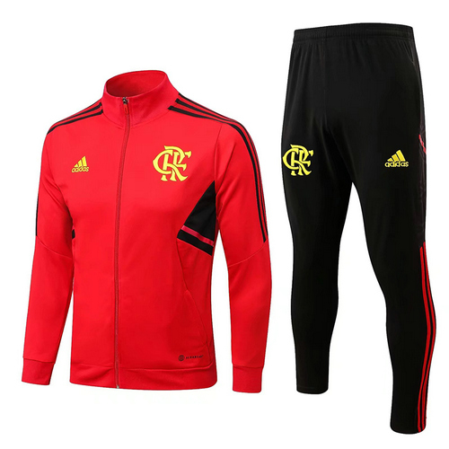 giacca sportiva con zip flamengo rosso 2022-2023 uomo