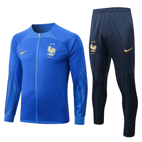 giacca sportiva con zip francia blu 2022-2023 uomo