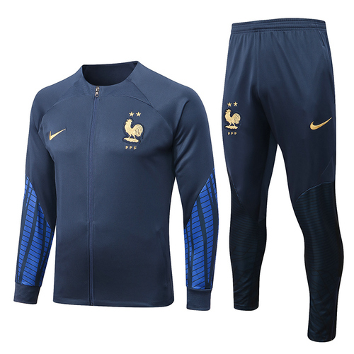 giacca sportiva con zip francia blu reale 2022-2023 uomo