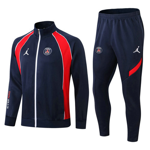 giacca sportiva con zip paris saint germain 2022-2023 blu reale uomo