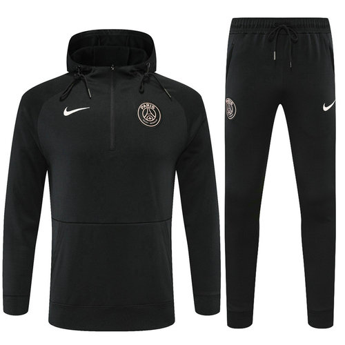 giacca sportiva con zip paris saint germain 2022-2023 nero uomo