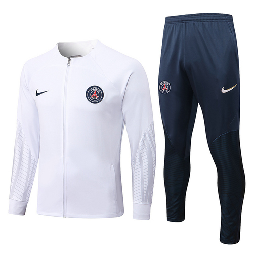 giacca sportiva con zip paris saint germain bianca 2022-2023 uomo