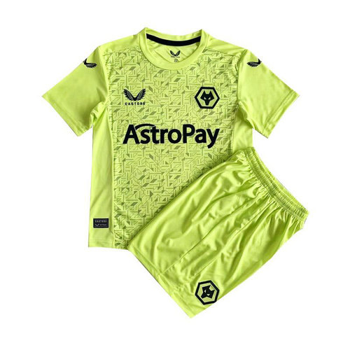 giallo maglia wolverhampton portiere 2023-2024 bambino