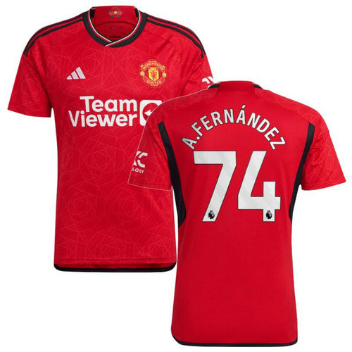 maglia a.fernandez 74 manchester united prima 2023-2024 uomo