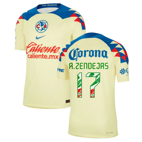 maglia a.zendejasmm 7 club américa prima 2023-2024 uomo