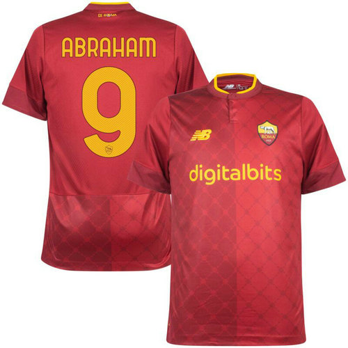 maglia abraham 9 as roma prima 2022-2023 a poco prezzo uomo