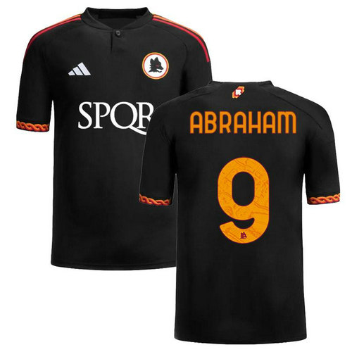 maglia abraham 9 as roma terza 2023-2024 uomo