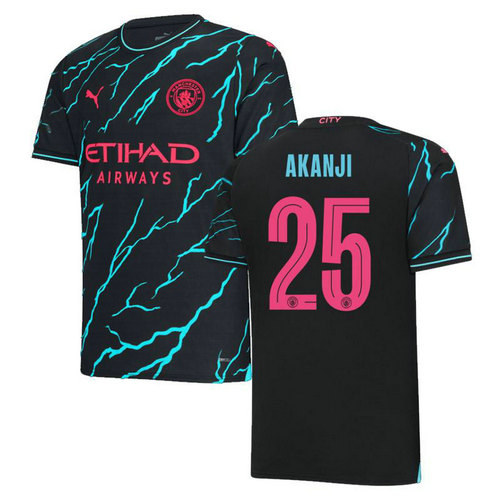 maglia akanji 25 manchester city seconda 2023-2024 uomo