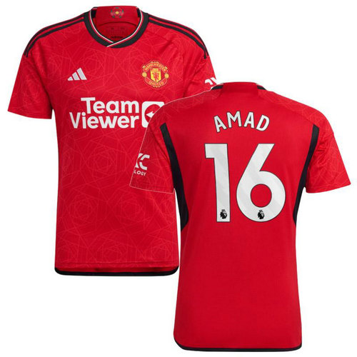 maglia amad 16 manchester united prima 2023-2024 uomo