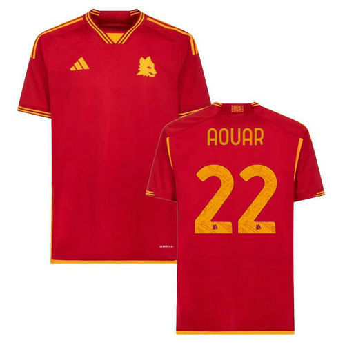 maglia aouar 22 as roma prima 2023-2024 uomo