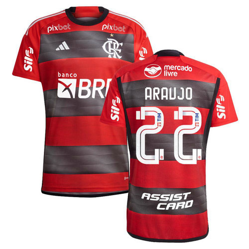 maglia araujo 22 flamengo prima 2023-2024 uomo