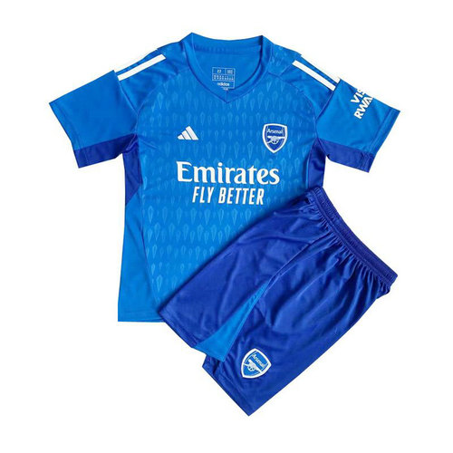 maglia arsenal portiere 2023-2024 blu bambino