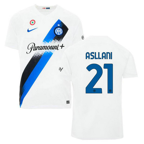 maglia asllani 21 inter milan seconda 2023-2024 uomo