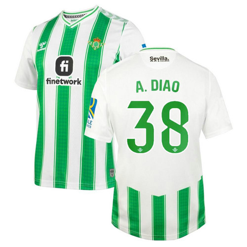 maglia assane diao 38 real betis prima 2023-2024 uomo