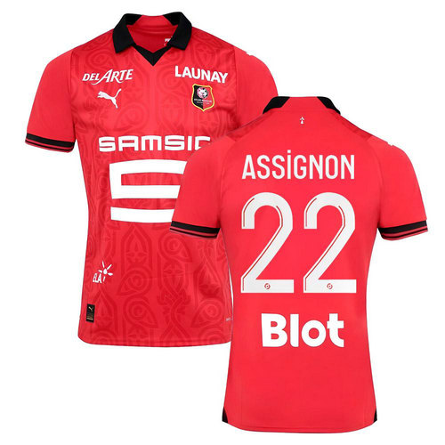 maglia assignon 22 stade rennais prima 2023-2024 uomo