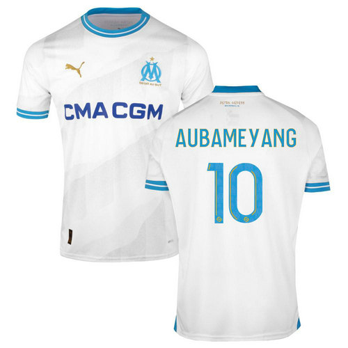 maglia aubameyang 10 olympique marsiglia prima 2023-2024 uomo