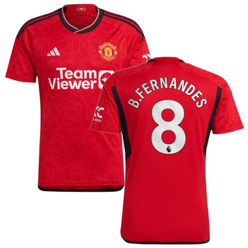 maglia b.fernandes 8 manchester united prima 2023-2024 uomo