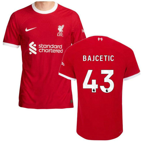 maglia bajcetic 43 liverpool prima 2023-2024 uomo