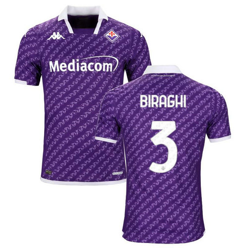 maglia biraghi 3 fiorentina prima 2023-2024 uomo