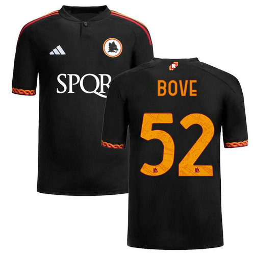 maglia bove 52 as roma terza 2023-2024 uomo