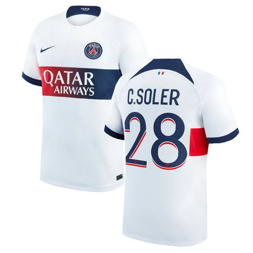 maglia c.soler 28 paris saint germain seconda 2023-2024 uomo