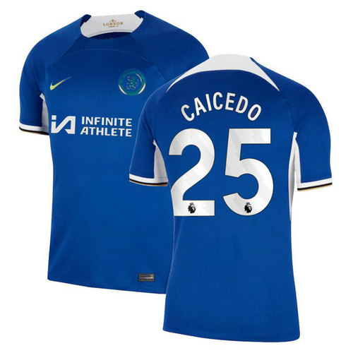 maglia caicedo 25 chelsea prima 2023-2024 uomo