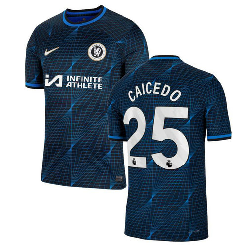 maglia caicedo 25 chelsea seconda 2023-2024 uomo