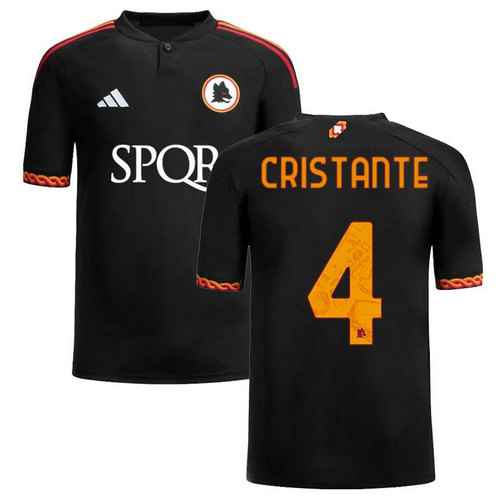 maglia cristante 4 as roma terza 2023-2024 uomo