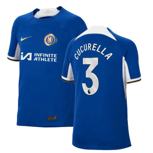 maglia cucurella 3 chelsea prima 2023-2024 uomo